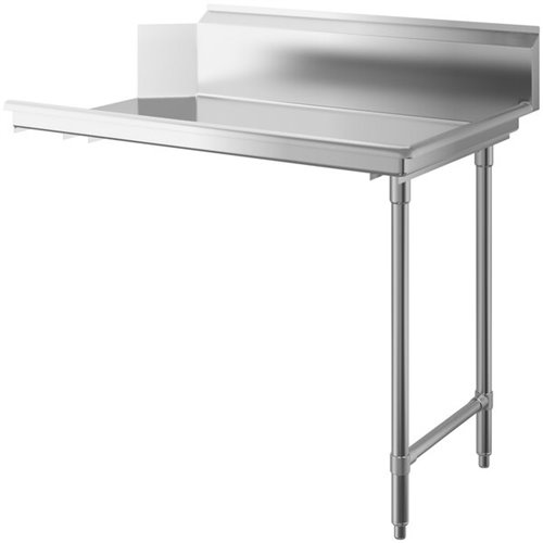 Commercial Stainless steel Pass Through Dishwasher Table Right 1219mm Width | Stalwart DA-DCOT3048RIGHT