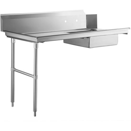 Commercial Stainless steel Pass Through Dishwasher Table with Sink Left 914mm Width | Stalwart DA-DC1T3036LEFTSINK