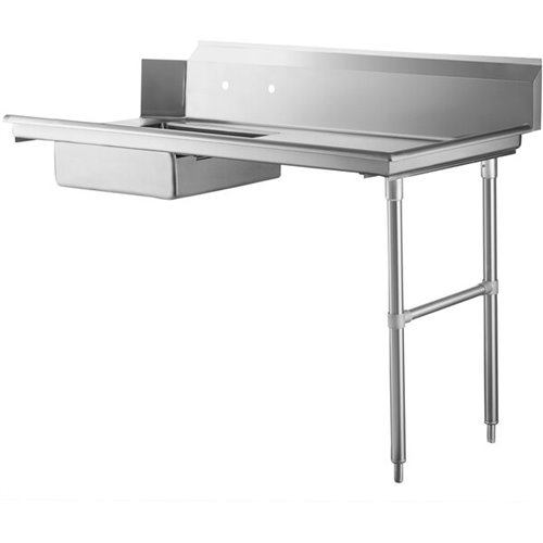 Commercial Stainless steel Pass Through Dishwasher Table with Sink Right 914mm Width | Stalwart DA-DC1T3036RIGHTSINK