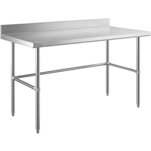 Commercial Stainless Steel Work Table No Bottom shelf with Upstand 1500x600x900mm | Stalwart DA-WT60150GBNU