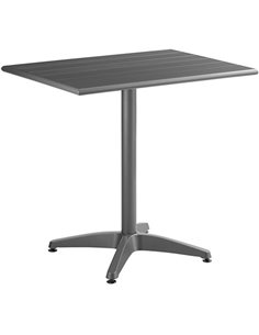 Bistro Table Aluminium 810x810mm Indoors &amp Outdoors Dark Grey | Stalwart DA-GS10204G