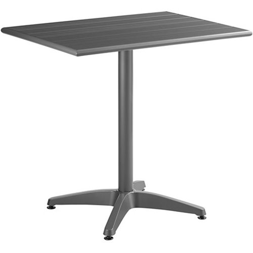 Bistro Table Aluminium 810x810mm Indoors &amp Outdoors Dark Grey | Stalwart DA-GS10204G