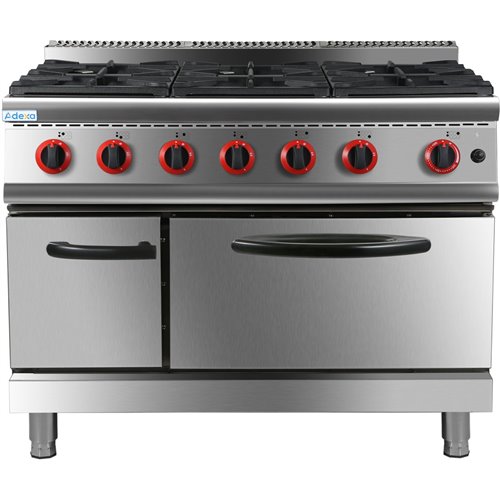 Professional Stainless Steel Gas Range Oven with 6 Burners  | Stalwart DA-HGR776