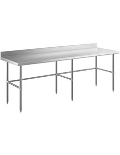 Commercial Stainless Steel Work Table No Bottom shelf with Upstand 2100x700x900mm | Stalwart DA-WT70210GBNU