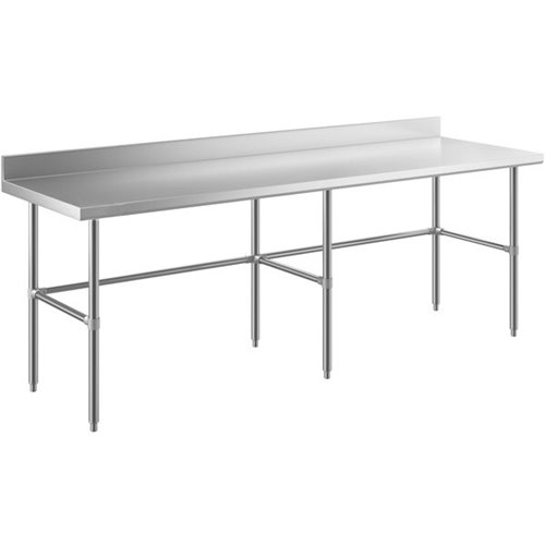 Commercial Stainless Steel Work Table No Bottom shelf with Upstand 2100x700x900mm | Stalwart DA-WT70210GBNU