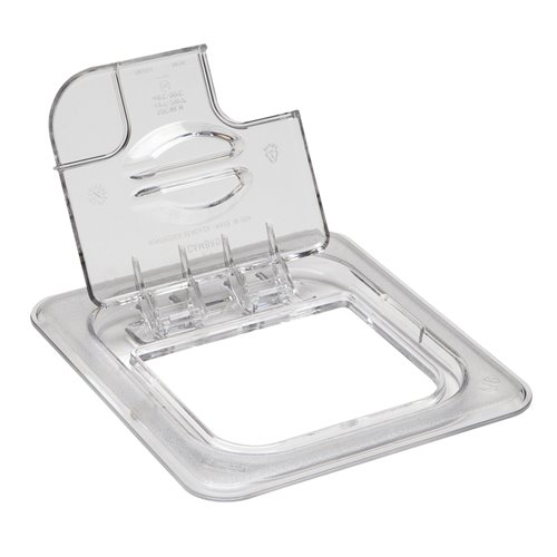 Gastronorm Hinge/Notched Lid Poly 1/6 Clear