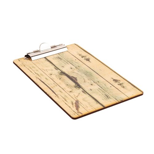 Wood Effect A4 Menu Presentation Clipboard