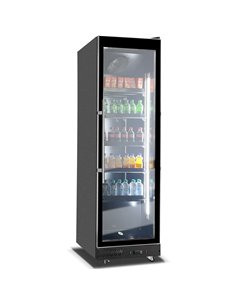 Commercial Display Refrigerator with Single Glass door 400 litres Black | Stalwart DA-KXG620BLACK