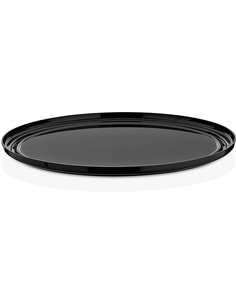 Polycarbonate Gastronorm Tray Round Ø350mm Depth 20mm Black | Stalwart DA-GFT14B