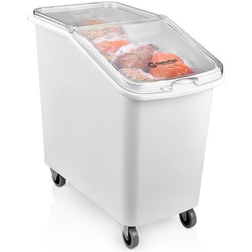 Mobile Ingredient Bin 80 litre Transparent lid | Stalwart DA-GIB02