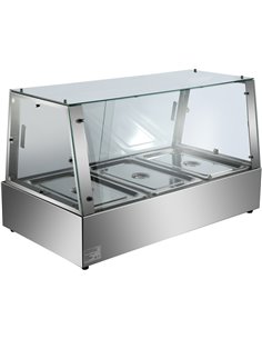 Display Bain Marie Counterop 6xGN1/2 150mm | Stalwart DA-HBM211