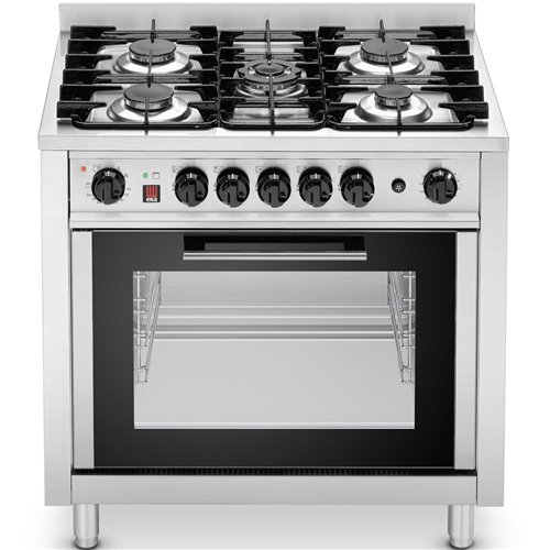 Professional Dual fuel Range oven Gas cooker 5 burners 14.3kW Electric oven 2.9kW | Eka EKC96M