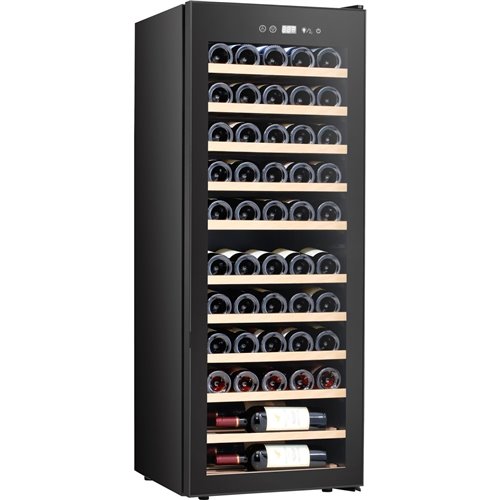 Commercial Single Door Wine Fridge 51 bottles 160L Black | Stalwart DA-YH51A