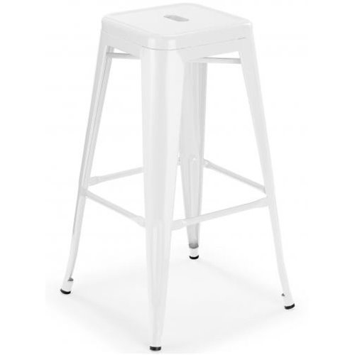 High Bar stool Steel White Indoors | Stalwart DA-WW165WHITE