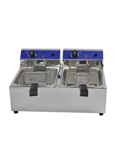 161003 - Countertop Electric Fryer- 2x8 Litre Twin Tank