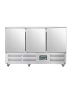 221041 - 3 Door Refrigerated Salad Counter with Stainless Steel Top - 346L (S903SSTOP)