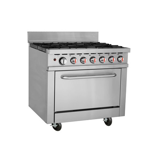 101076 - Hamoki Gas Range 6 Burner with Oven HKR-6S