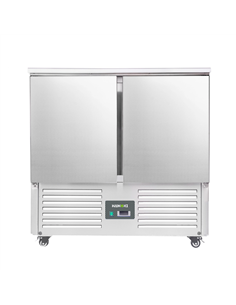 221034 - 2 Door Refrigerated Salad Counter with Lid and Cutting Board - 215L (S900)