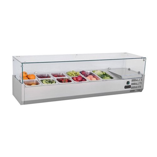 221048 - Refrigerated Pizza Display - 68L 8 X GN 1/3 (VRX1800/380)