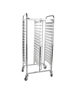 301008 - Racking Trolley 15 Tier Double Row Rack for GN Pan1/1 (30 Shelves)