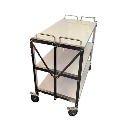 141032 - Foldable Service Trolley 3 Tier