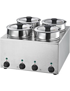 Bain Marie 4 Hot pots 4x3.5 litres | Stalwart DA-BMP44