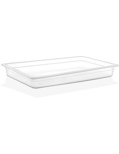 Polypropylene Gastronorm Pan GN1/1 Depth 65mm Clear 6 litres | Stalwart DA-GNPP1165