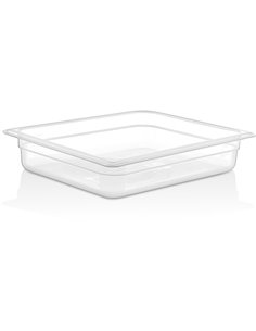 Polypropylene Gastronorm Pan GN1/2 Depth 65mm Clear 3 litres | Stalwart DA-GNPP1265