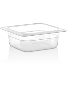 Polypropylene Gastronorm Pan GN1/6 Depth 65mm Clear 0.75 litres | Stalwart DA-GNPP1665