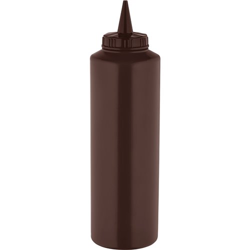 Squeeze Sauce Bottle 500ml/18oz Brown | Stalwart DA-GPS500BR