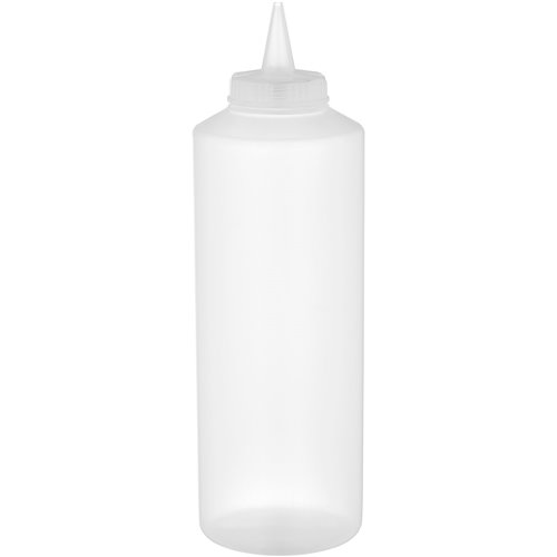 Squeeze Sauce Bottle 750ml/27oz Clear | Stalwart DA-GPS750