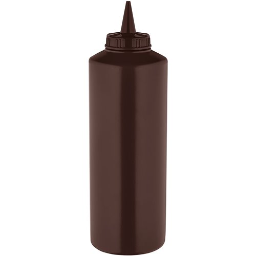 Squeeze Sauce Bottle 750ml/27oz Brown | Stalwart DA-GPS750BR