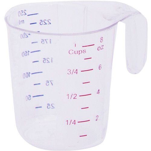 Polycarbonate Measuring Jug 1 Cup Heavy duty | Stalwart DA-MC3