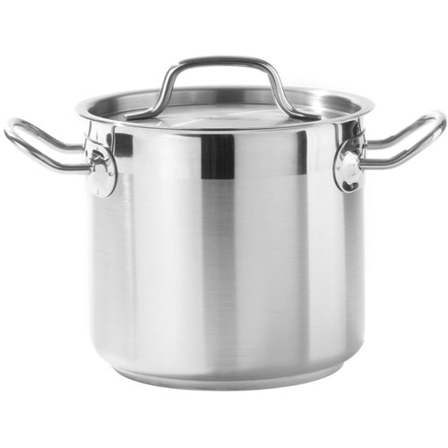 Professional Stew pan/Stock pot with Lid Stainless steel 6 litres | Stalwart DA-P0320