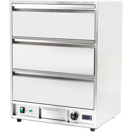 Commercial Food Warmer 3 drawers GN1/1 | Stalwart DA-WHBWD03