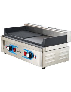 Professional Grill Electric 1 zone 2.3kW Smooth/Ribbed Cast iron top | Stalwart DA-GP5530EGW