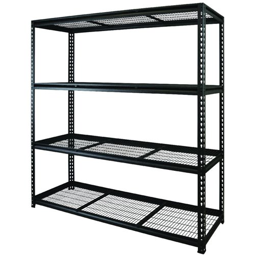 Commercial Heavy Duty Wire Shelving Unit 4 Shelves 1600kg Loading Capacity 1200x450x1830mm | Stalwart DA-SY45120