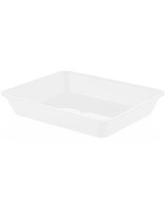 Polycarbonate Tray GN1/2 Depth 50mm White 2 litres | Stalwart DA-GNP1250ZWW