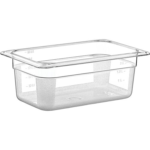 Polycarbonate Gastronorm Pan GN1/4 Depth 100mm 2 litres | Stalwart DA-GNP14100