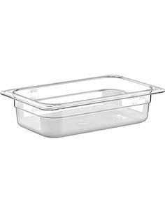 Polycarbonate Gastronorm Pan GN1/4 Depth 65mm 1.5 litres | Stalwart DA-GNP1465