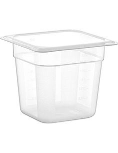 Polypropylene Gastronorm Pan GN1/6 Depth 150mm | Stalwart DA-GNPP16150