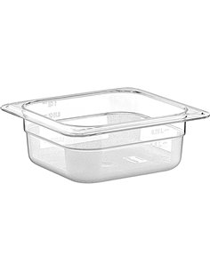 Polycarbonate Gastronorm Pan GN1/6 Depth 65mm 0.75 litres | Stalwart DA-GNP1665