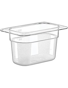 Polycarbonate Gastronorm Pan GN1/9 Depth 100mm | Stalwart DA-GNP19100