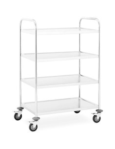 Commercial Serving/Service/Clearing Trolley Stainless steel 4 tier 705x405x1070mm | Stalwart DA-19210