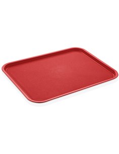 Serving Tray Polypropylene Rectangular 350x260mm Red | Stalwart DA-GTPP2635RED