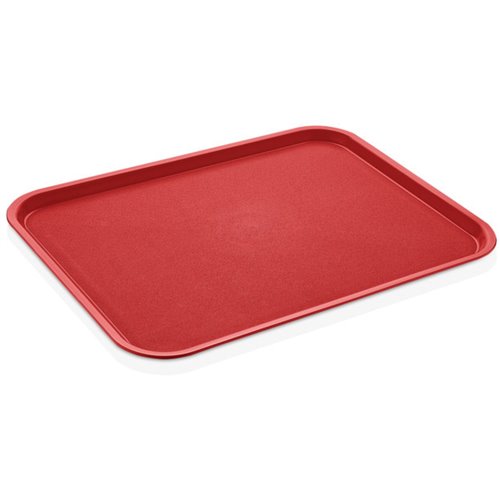 Serving Tray Polypropylene Rectangular 350x260mm Red | Stalwart DA-GTPP2635RED