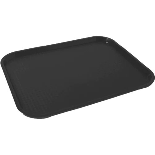 Serving Tray Polypropylene Rectangular 410x310mm Black | Stalwart DA-GTPP3141BLACK