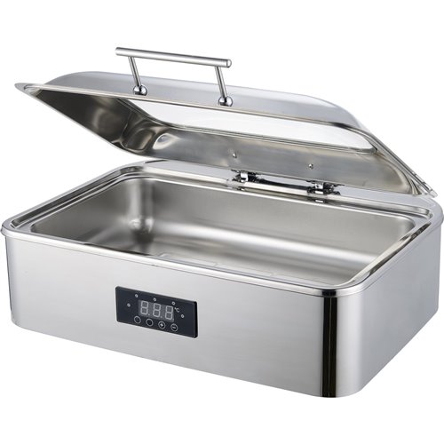 Chafing Dish Electric heating Glass lid Stainless steel 9 litres | Stalwart DA-ACFD9L01