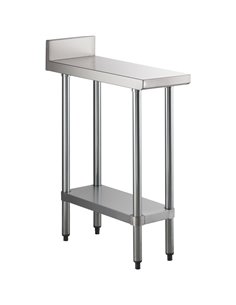 Commercial Stainless Steel Work Table Bottom shelf Upstand 450x600x900mm | Stalwart DA- WT6045GB