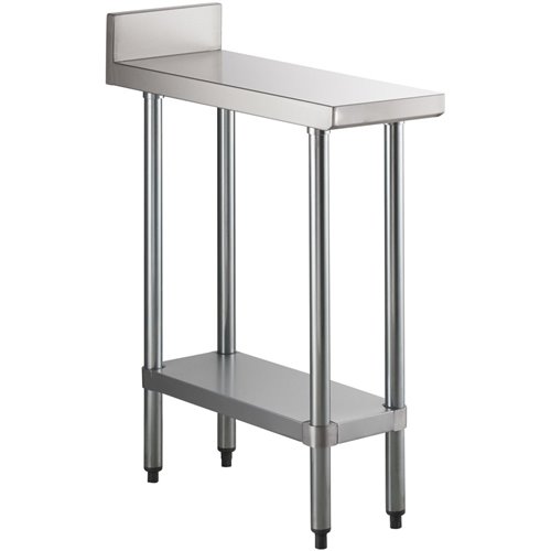 Commercial Stainless Steel Work Table Bottom shelf Upstand 450x600x900mm | Stalwart DA- WT6045GB